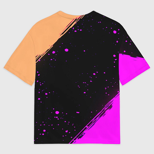 Мужская футболка оверсайз AEK fc geometry splash / 3D-принт – фото 2