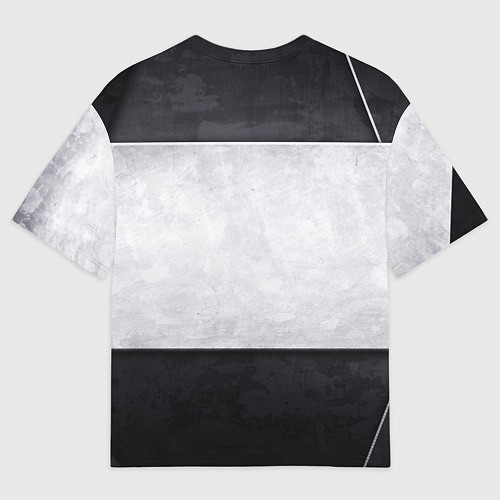 Мужская футболка оверсайз Citroen grey metal / 3D-принт – фото 2