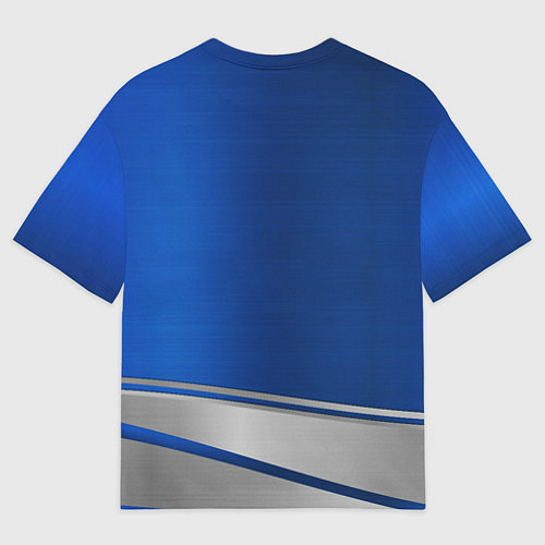 Мужская футболка оверсайз Volvo automobile metal / 3D-принт – фото 2