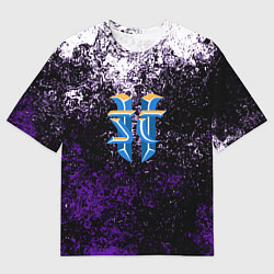 Мужская футболка оверсайз Starcraft брызги красок