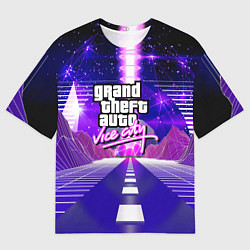 Мужская футболка оверсайз GTA vice city retrovawe