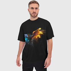 Футболка оверсайз мужская Jakiro дота 2, цвет: 3D-принт — фото 2