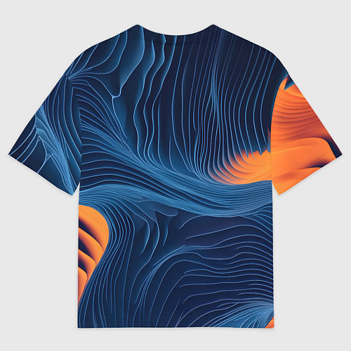 Мужская футболка оверсайз Абстрактная иллюзия / 3D-принт – фото 2