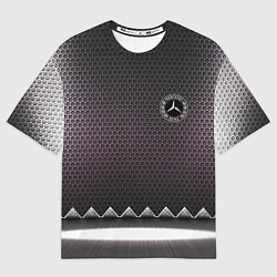 Мужская футболка оверсайз Mercedes benz carbon steel