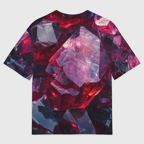 Мужская футболка оверсайз Драгоценный минерал / 3D-принт – фото 2