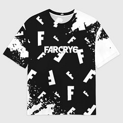 Мужская футболка оверсайз FC6 logo pattern