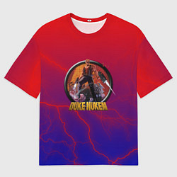 Мужская футболка оверсайз Duke Nukem storm