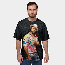 Футболка оверсайз мужская Shaggy - bombastic, цвет: 3D-принт — фото 2