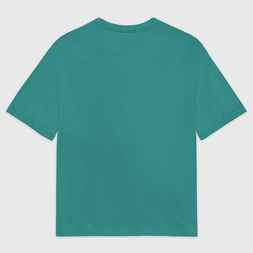 Мужская футболка оверсайз Символ 2025 нового года: зеленая змея / 3D-принт – фото 2