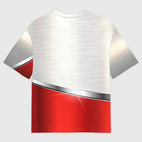 Мужская футболка оверсайз BMW metal carbon steel / 3D-принт – фото 2