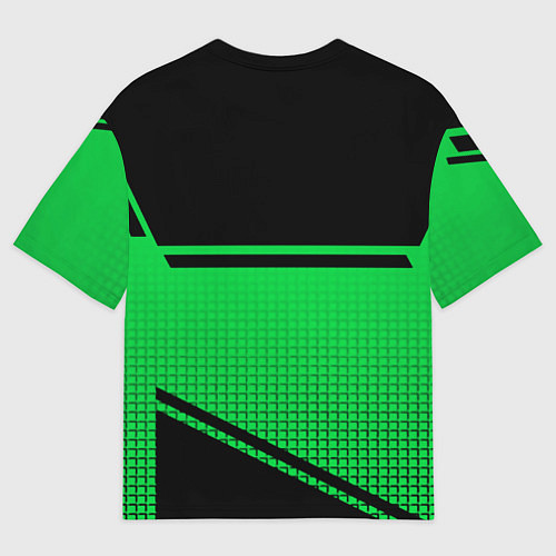 Мужская футболка оверсайз Xbox geometry steel / 3D-принт – фото 2