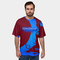 Футболка оверсайз мужская Война богов Рагнарёк, цвет: 3D-принт — фото 2