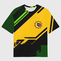 Футболка оверсайз мужская Serious Sam geometry, цвет: 3D-принт