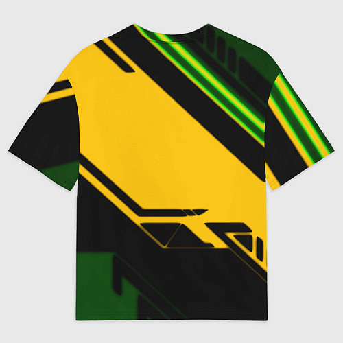 Мужская футболка оверсайз Serious Sam geometry / 3D-принт – фото 2