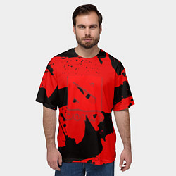 Футболка оверсайз мужская Dota краски иероглиф, цвет: 3D-принт — фото 2