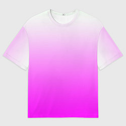 Футболка оверсайз мужская Gradient color pink, цвет: 3D-принт
