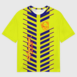 Футболка оверсайз мужская Cyberpunk 2077 полсы геометрия, цвет: 3D-принт