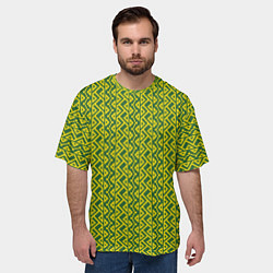 Футболка оверсайз мужская Тесьма, цвет: 3D-принт — фото 2