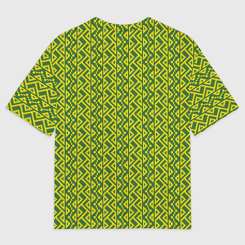 Мужская футболка оверсайз Тесьма / 3D-принт – фото 2