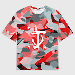 Мужская футболка оверсайз Doom камуфляж палача