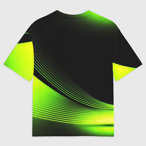 Мужская футболка оверсайз Doom абстракция кислотная / 3D-принт – фото 2