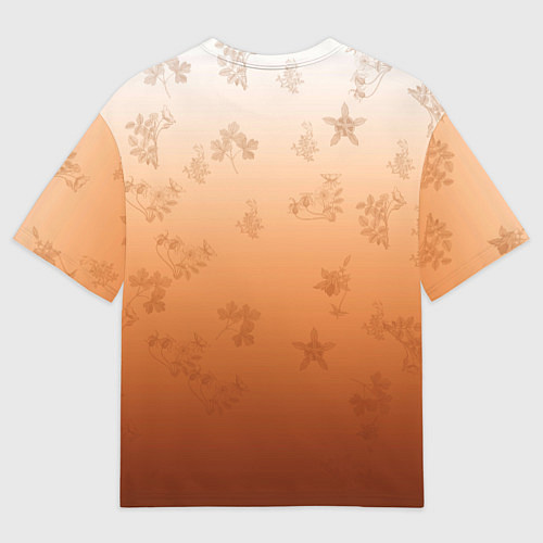 Мужская футболка оверсайз Осенний градиент / 3D-принт – фото 2