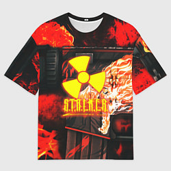 Мужская футболка оверсайз Stalker howl