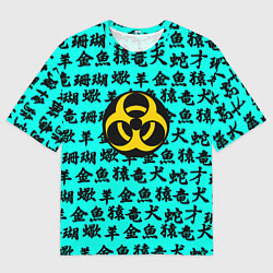 Футболка оверсайз мужская Resident Evil japan pattern, цвет: 3D-принт