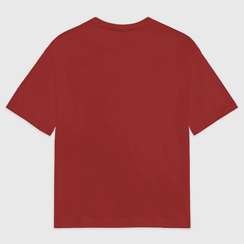 Мужская футболка оверсайз Джокер костюм красный / 3D-принт – фото 2