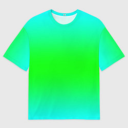 Футболка оверсайз мужская Кислотный градиент текстура, цвет: 3D-принт