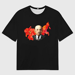 Мужская футболка оверсайз Дедушка Ленин