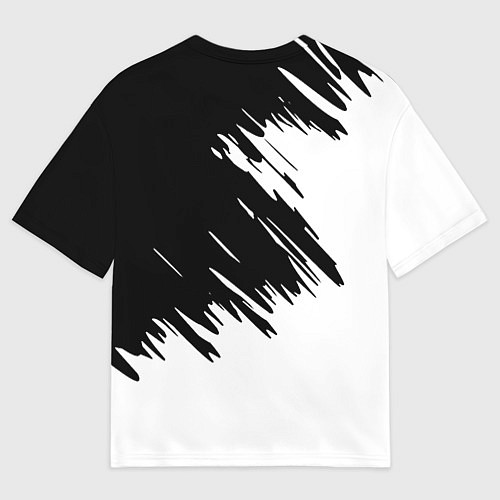 Мужская футболка оверсайз CSGO белые краски / 3D-принт – фото 2