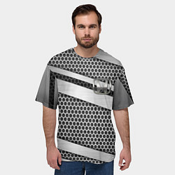 Футболка оверсайз мужская Honda metal steel, цвет: 3D-принт — фото 2