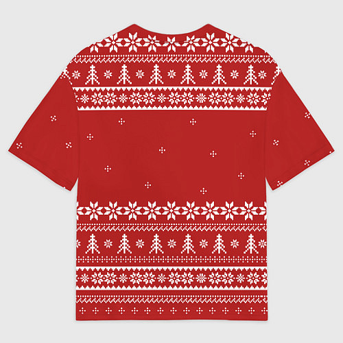 Мужская футболка оверсайз Очень неприличные олени / 3D-принт – фото 2