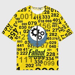 Футболка оверсайз мужская Fallout pattern symbol, цвет: 3D-принт