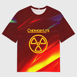 Мужская футболка оверсайз Чернобыль лайт стрипсы