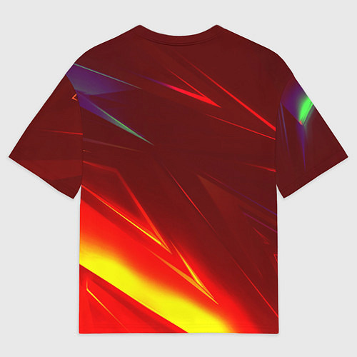 Мужская футболка оверсайз Чернобыль лайт стрипсы / 3D-принт – фото 2