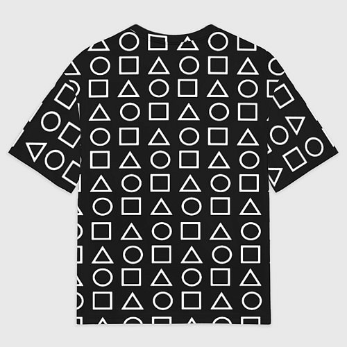 Мужская футболка оверсайз The Witcher лого гейм паттерн / 3D-принт – фото 2