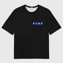 Футболка оверсайз мужская FIAT logo auto, цвет: 3D-принт