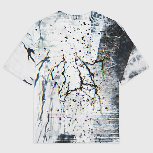 Мужская футболка оверсайз Silenthill текстура глитч / 3D-принт – фото 2