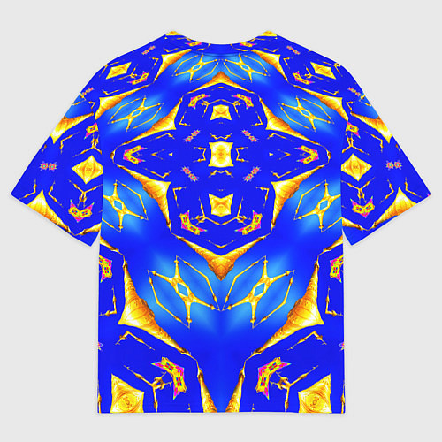 Мужская футболка оверсайз Оптические стёкла абстракция / 3D-принт – фото 2