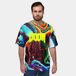 Футболка оверсайз мужская Doom monster mars, цвет: 3D-принт — фото 2