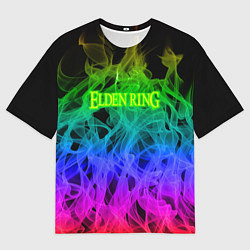 Мужская футболка оверсайз Elden ring flame