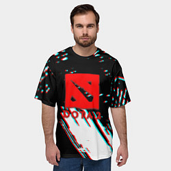 Футболка оверсайз мужская Dota 2 glitch color, цвет: 3D-принт — фото 2