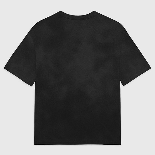 Мужская футболка оверсайз Красный дикий кабан на темном фоне / 3D-принт – фото 2