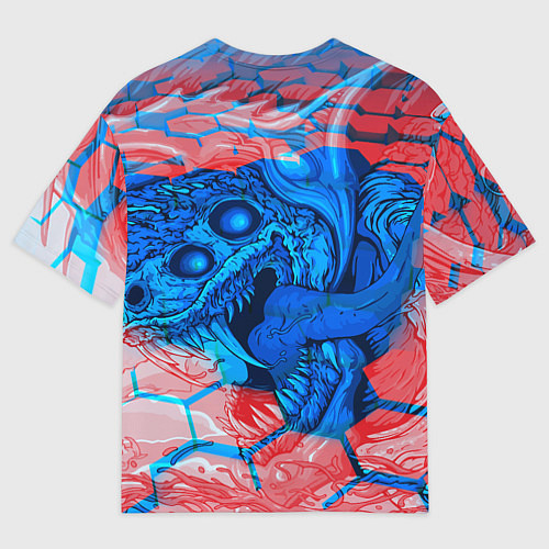 Мужская футболка оверсайз Chernobylite monster / 3D-принт – фото 2