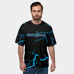 Футболка оверсайз мужская God of War storm, цвет: 3D-принт — фото 2
