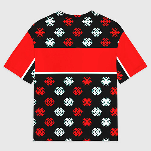 Мужская футболка оверсайз AC DC winter steel / 3D-принт – фото 2