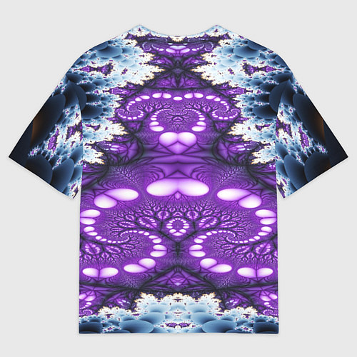 Мужская футболка оверсайз Абстрактная иллюзия текстура / 3D-принт – фото 2