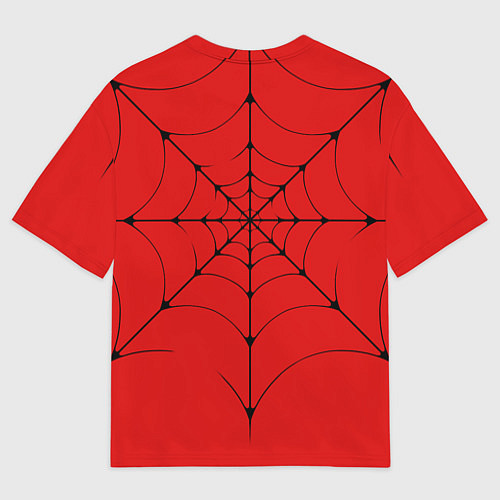 Мужская футболка оверсайз Человек-паук глаза / 3D-принт – фото 2